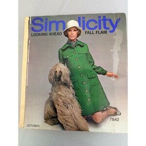 Vintage Oct 1967 Simplicity Pattern Catalog Book Fall Flair 60s Mod Fashion